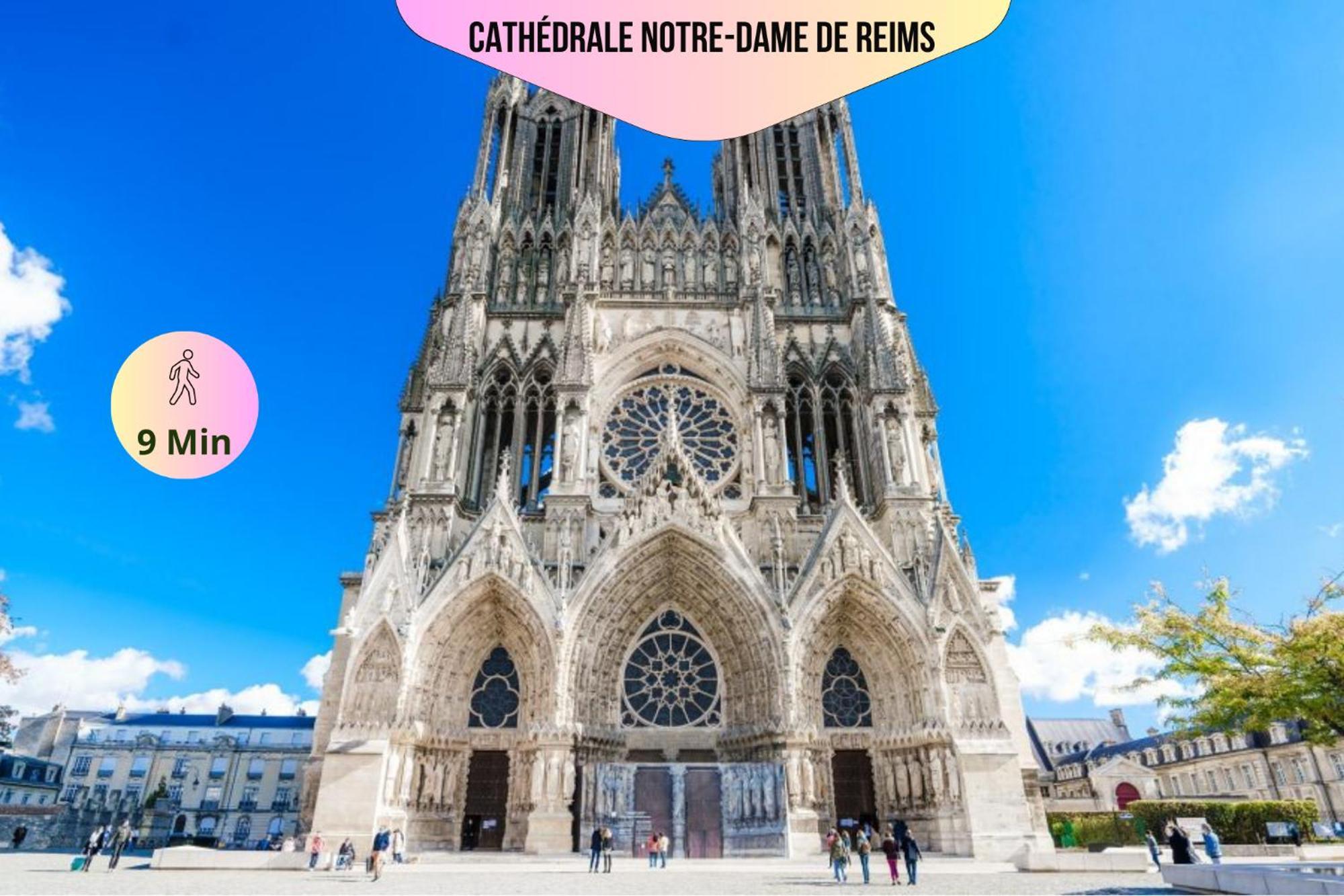 Refuge Urbain - Ideal Pro, Familles & Amis - Le Calme En Hypercentre - Wifi Haut Debit - Netflix - Machine A Laver - Gare, Cathedrale, Commerces, Restaurants & Transports En Commun A Moins De 10 Minutes A Pied Reims Eksteriør billede