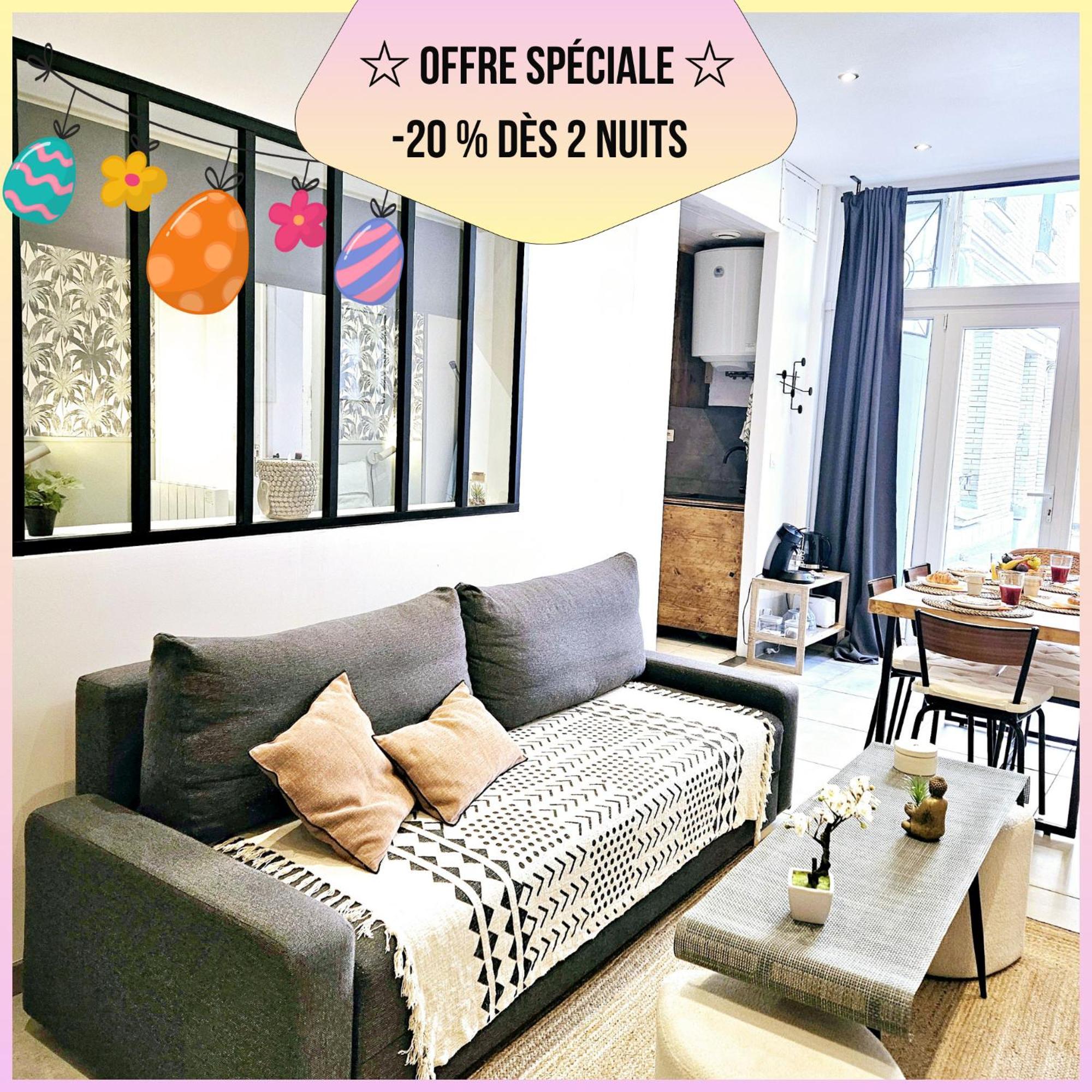 Refuge Urbain - Ideal Pro, Familles & Amis - Le Calme En Hypercentre - Wifi Haut Debit - Netflix - Machine A Laver - Gare, Cathedrale, Commerces, Restaurants & Transports En Commun A Moins De 10 Minutes A Pied Reims Eksteriør billede