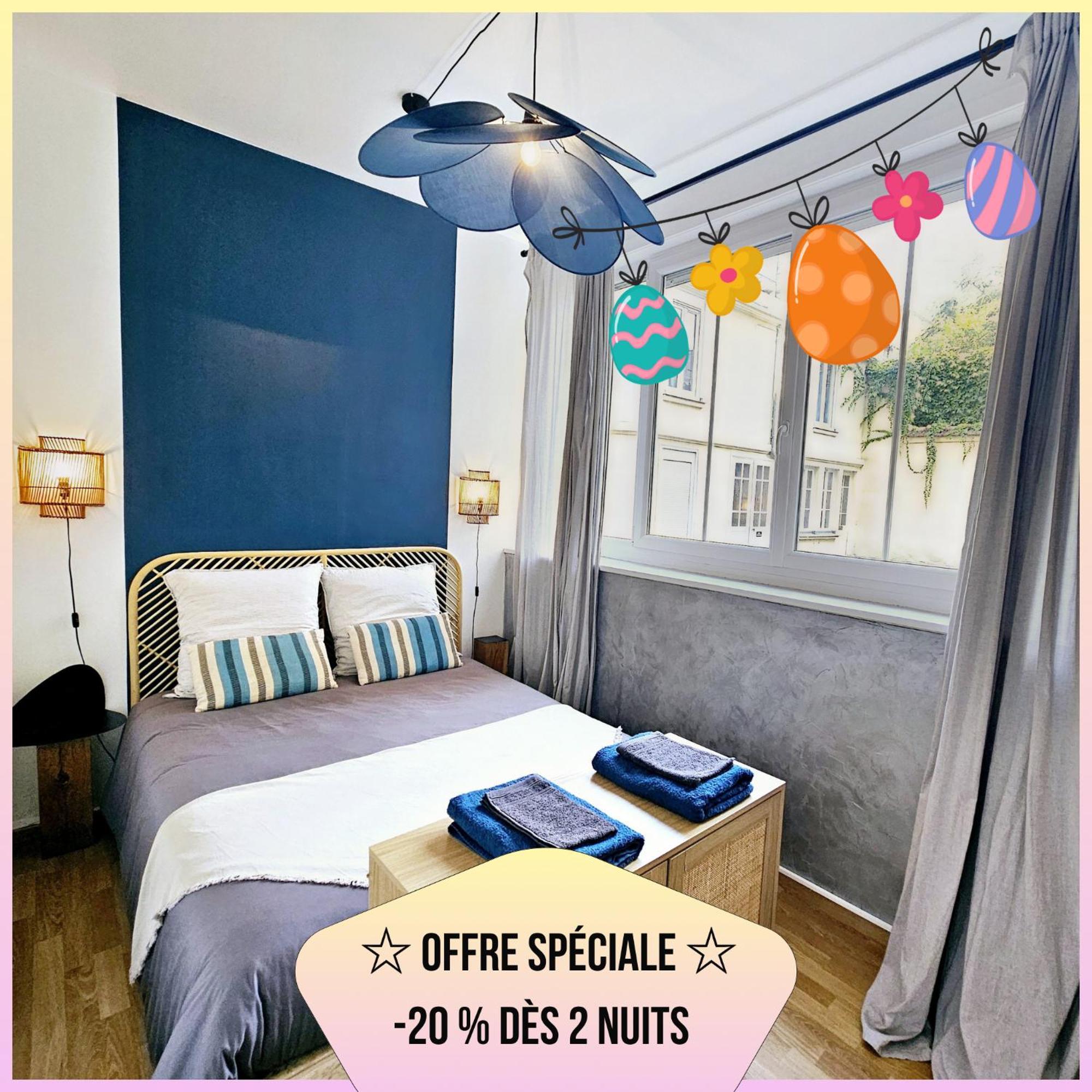 Refuge Urbain - Ideal Pro, Familles & Amis - Le Calme En Hypercentre - Wifi Haut Debit - Netflix - Machine A Laver - Gare, Cathedrale, Commerces, Restaurants & Transports En Commun A Moins De 10 Minutes A Pied Reims Eksteriør billede